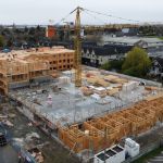 On April 14th, at our Evergreen Lane project in Delta, we poured the last of the suspended slab. Framing is now in full force. #affordablehousingadvisoryassociation